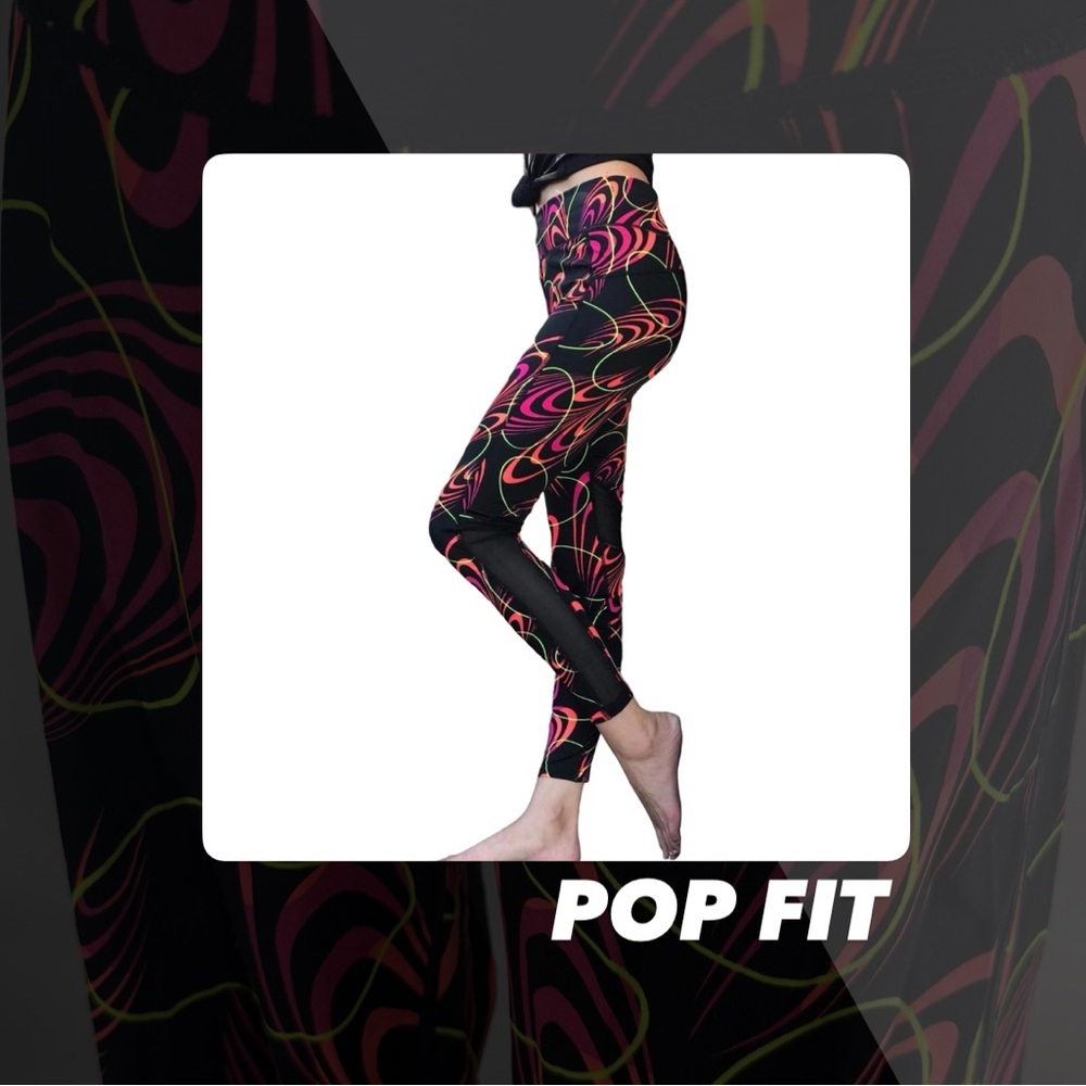 EUC POP Fit Swirl Print Leggings